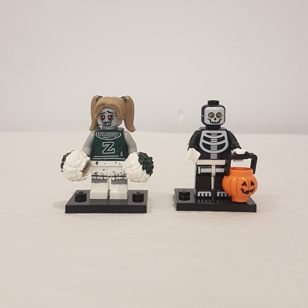Lego Minifigure Series 14 Zombie Cheerlader & Skeleton